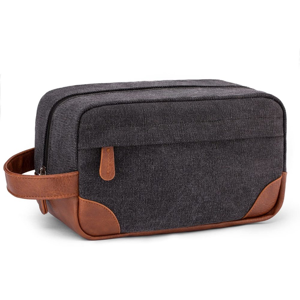 Toiletry Bag Hanging Dopp Kit For Men Water Resistant Canvas Shaving Bag With🦈